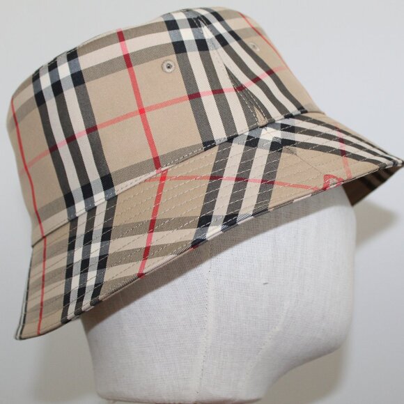 NWT Burberry Heavy Check Bucket Hat L main image 7